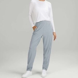Lululemon Everlux High-Rise Zip-Leg Track Pant Full Length Light Blue